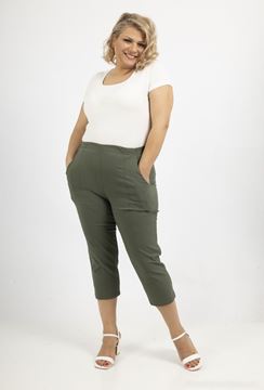 Picture of CURVY GIRL STRETCH THREE QUARTER CAPRI